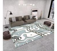 RUGMRZ Bureau Ado Garcon Décoration Lavable Antidérapante Abstraite Géométrique Moderne Et Minimaliste Moquette Interieur Gris Tapis Salon Doux Chambre Fille Home Créateur200X250Cm