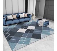 RUGMRZ Bureau Ado Garcon Décoration Lavable Antidérapante Abstraite Géométrique Moderne Et Minimaliste Moquette Interieur Gris Tapis Salon Doux Chambre Fille Home Créateur200X250Cm