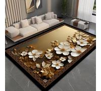 RUGMRZ Bureau Home Studio Tapis Décoration Lavable Antidérapante Abstraite Géométrique Moderne Et Minimaliste pour Enfants Chambre Gris The Carpet Relax Decoration De Bureau80X120Cm