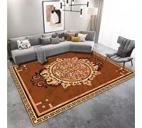 RUGMRZ Chambre Bebe Complet Abstrait Géométrique Lavable Antidérapant Élégant Salon Tapis Pas Chere Couleur Orange Couloir Long Moderne Terrasse Decoration 180X280CM