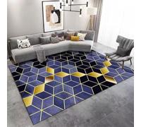 RUGMRZ Chambre Deco Tapis De Zone Lavable Décoratif Antidérapant Moderne Simple Et Durable D'Eveil Bebe Garcon Bleu Petit Décoration Bureau 180X280CM