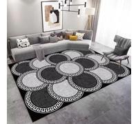 RUGMRZ Chambre Parentale Decoration Décoration Lavable Antidérapante Abstraite Géométrique Moderne Et Minimaliste Tapis De Sol Salon Brun Tableau One Piece Ado300X400Cm