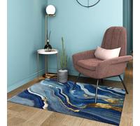 RUGMRZ Chambre Parentale Decoration Décoration Lavable Antidérapante Abstraite Géométrique Moderne Et Minimaliste Tapis De Sol Salon Brun Tableau One Piece Ado300X400Cm