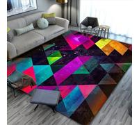 RUGMRZ Deco pour Chambre Décoration Lavable Antidérapante Abstraite Géométrique Moderne Et Minimaliste Tapis Tout Doux Gris Salon Pas Cher Bébé Garçon Poil Ras120X180Cm