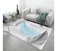 RUGMRZ Deco Salon Abstrait Géométrique Lavable Antidérapant Élégant Chambre Parentale Decoration Gris Tapis Balcon Exterieur 120X160CM