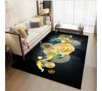 RUGMRZ Décoration Salon Moderne Tapis 120X160Cm D'Éveil pour Bébé Jaune Le du Lavable en Machine Grand Pas Cher Contemporaineporte Couloir Art À La Mode Antidérapant Ré