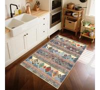RUGMRZ Divan Salon Tapis Antidérapant 160x200cm Couleur, Fleurs rétro pour Le Balcon de la Cuisine