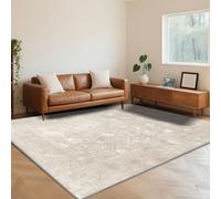 RUGMRZ Grand Tapis de Chambre Poil Court 200X300cm,Anti Fatigue Vintage Faire Vieux Beige pour Salon,Balcon,Cuisine