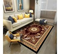 RUGMRZ Home Tapis De Créateur Décoration D'Intérieur Sécurisée Vintage Salle Bain Rouge Couloir Long Deco Chambre Adulte 200X200CM