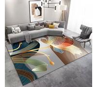RUGMRZ Le Tapis du Salon Lavable en Machine Abstrait Géométrique Antidérapant Élégant Chambre Decoration D Interieur Multicolore Doux Home De Créateur 100X160CM