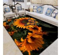 RUGMRZ Lit Au Sol Enfant 170X240Cm Tapis Pas Chers 25 Jaune Home Chambre Salon Fleurs Minimaliste Grand Antidérapant Baignoire