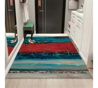 RUGMRZ Moquette Interieur 200X300Cm Tapis pour Enfant Rouge Pique Niques Tipi De Protection Solporte Couloir Antidérapante Résistante À La Saleté Art Bleu