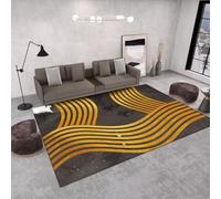 RUGMRZ Moquette Intérieure Décoration Lavable Antidérapante Abstraite Géométrique Moderne Et Minimaliste Deco Chambre Bébé Garçon Noir Interieur Home Tapis Créateur D Entree Ultra Fine120X180Cm