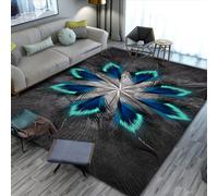 RUGMRZ Moquette Intérieure Décoration Lavable Antidérapante Abstraite Géométrique Moderne Et Minimaliste Tapis Eveil Bebe Noir Deco Chambre Bébé Fille Déco Chemin Couloir50X80Cm