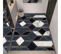 RUGMRZ Moquette Salon Grande Taille Tapis Descente De Lit Exterieur 200x300CM Accessoires Chambre Bleu Gris-Noir résistant aux Taches. Acoustique