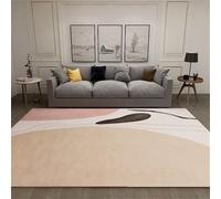 RUGMRZ Nettoyant Tapis Interieur Entree 150x200CM Home Decoration Kaki Lavable de Couleur Rose et Beige. Deco Chambre