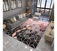RUGMRZ Petit Tapis Chambre Porte D'Entrée De Sol Gamer 60x120CM Garcon Noir géométrique Moderne Gris. Moquette Acoustique