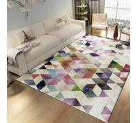 RUGMRZ Petit Tapis Chambre Salon Antidérapant Lavable Zone De Décoration Minimaliste Salle A Manger Multicolore Bebe Eveil Moderne170X240Cm