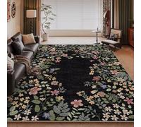 RUGMRZ Table Basse 180X280Cm Decoration Chambre Ado Fille Moderne 26 Noir Moquette Pas Cher Tapis Salon Cuisine Jardin Vert Imperméable Aux Taches