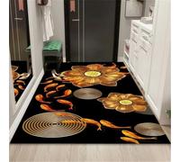 RUGMRZ Tapis Antidérapant Baignoire 160X200Cm Anti Vibration Machine A Laver Noir Deco Maison Moderne Tapi Salon Chambre Adulteporte Couloir Art Mode Et Résistant Aux Taches