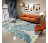 RUGMRZ Tapis Antiderapant Baignoire Enfant Abstrait Géométrique Lavable Antidérapant Élégant Chambre Salon Moquette Bleu pour Enfants Pas Chere 120X160CM