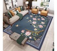RUGMRZ Tapis Antidérapant Cuisine 180X250Cm Tapis+Entree 40 Bleu Salon Moderne Simple Chambre À Coucher Fleurs Lumière Luxe Salle A Manger Eveil Bebe