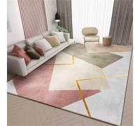 RUGMRZ Tapis Bureau Sol Antiderapant Rose 60x120cm, Design Petit des Motifs géométriques Modernes sont utilisés dans Le Salon pour Les Chambres des Filles