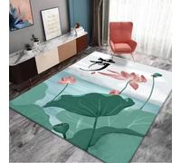 RUGMRZ Tapis Cars Abstrait Géométrique Lavable Antidérapant Élégant Chambre Salon De Sol Exterieur Vert Cadre Deco Deveil Bebe Garcon 200X300CM