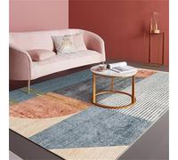 RUGMRZ Tapis Cars Garcon Design géométrique Bleu Orange Durable Decoration Chambre Ado Fille Moderne 180X280CM