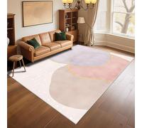 RUGMRZ Tapis Chambre Ado Non Slip 200x300cm Violet Rose, Design Moderne et Minimaliste pour la Chambre de Fille de Salon