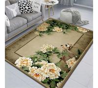 RUGMRZ Tapis Chambre Adulte 160X230Cm Deveil 33 Vert Home Salon Fleurs Lit Minimaliste Entrée Enfant