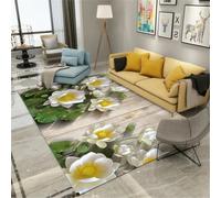 RUGMRZ Tapis Chambre Bebe Fille 180X250Cm pour Tipi Blanc Enfant Complete en Solde Petit Chambresalon Motif De Fleurs Chaudes