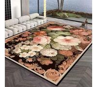 RUGMRZ Tapis Chambre Doux 300X400Cm Antiderapant Parquet 18 Couleur Rose Lumière Luxe Salon À Coucher Fleurs Chevet Maison Deveil Enfants