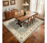 RUGMRZ Tapis Chambre Enfant Fille Antidérapant 60x90cm Bleu, des Fleurs Vintage sont utilisées dans Le Couloir du Restaurant