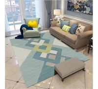 RUGMRZ Tapis d’Exterieur 160x230cm Bleu, Tapis Grand Étude de la Chambre des garçons Géométrie Moderne