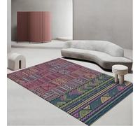 RUGMRZ Tapis De Bain Zone Lavable Décoratif Antidérapant Moderne Simple Et Durable Extra Fin sous Porte Rouge Tapis+Salon Deco Chambre Bébé 80X140CM