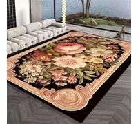 RUGMRZ Tapis De Porte D'Entrée Interieur 140X200Cm Deveil 15 Couleur Rose Lumière Luxe Salon Chambre À Coucher Fleurs Chevet Maison Decoration Bebe Jeu