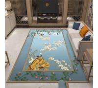 RUGMRZ Tapis De Salon 140X200Cm Maison Bleu Chambre Design Gamer Décoration Chambreles Modèles d'art Classique Style Chinois sont Faciles À Gérer