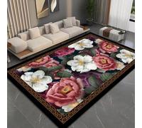 RUGMRZ Tapis De Salon Décoration Lavable Antidérapante Abstraite Géométrique Moderne Et Minimaliste Petit Brun Fin Entree Interieur Ville Enfant Lavable180X280Cm