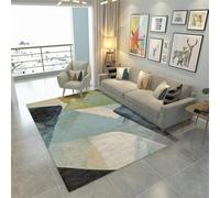 RUGMRZ Tapis D'Entr¨¦E Moderne Géométrique Antidérapant Salon Chambre Couloir Lavable Deco Chambre Garcon Ado Multicolore Tapis D Eveil Bebe Fille Deco Chambre 200X350CM