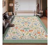 RUGMRZ Tapis Dessin 120X160Cm Bebe 16 Multicolores Salon Antidérapant pour Tipi Jardin Vert Imperméable Aux Taches Chambre