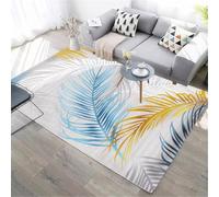 RUGMRZ Tapis D'éVeil Et De Jeux Art Abstrait Lavable Antidérapant Rectangulaire Multicolore Terrasse Extérieur D Eveil 100X100CM
