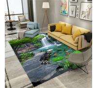 RUGMRZ Tapis D'Éveil pour Bébé 120X160Cm BéBé Vert Accessoires Cuisine Doux Salon Priere Enfantle Motif De Feuille Lotus L'École Poisson Est Un Must La Nouvelle Déc