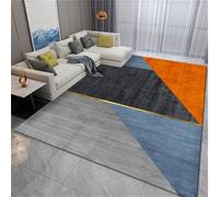 RUGMRZ Tapis D'Éveil pour Bébé La géométrie Triangulaire Moderne Gris-Bleu Peut être personnalisée 50x70cm