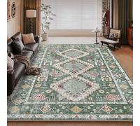RUGMRZ Tapis Doux Chambre Anti Derapant 200x300cm,Grand Tapis Vert,Design Imprimé Classique pour Salon,Interieur,Parc