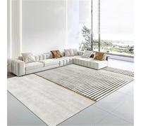 RUGMRZ Tapis Doux Chambre Anti Poussiere Gris 130x190cm, Anti Fatigue Les Motifs à Rayures Modernes sont utilisés dans Les Salons et Les Bureaux