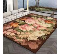 RUGMRZ Tapis Enfant Chambre 140X200Cm en Solde 10 Couleur Rose Lumière Luxe Salon À Coucher Fleurs Chevet Maison Eveil Bebe Tapis+Entree