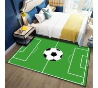 RUGMRZ Tapis Enfant Garcon Chambre 50X80Cm D'Éveil Vert De Sol Salon Pas Chers Jeu Enfantdécoration Balcon À Motif Terrain Football