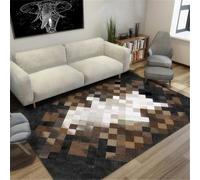 RUGMRZ Tapis+Entree 180X250Cm Tapis Enfant Noir Intérieur Entrée Pas Chere Décoration Salon Modernedécoration d'art Abstrait Résistant Aux Taches Lavable Brun Blanc