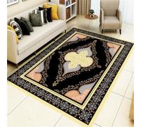 RUGMRZ Tapis Eveil BéBé Décoration D'Intérieur Sécurisée Vintage Deco Fille Chambre Noir Salon Interieur pour Cuisine 100X100CM
